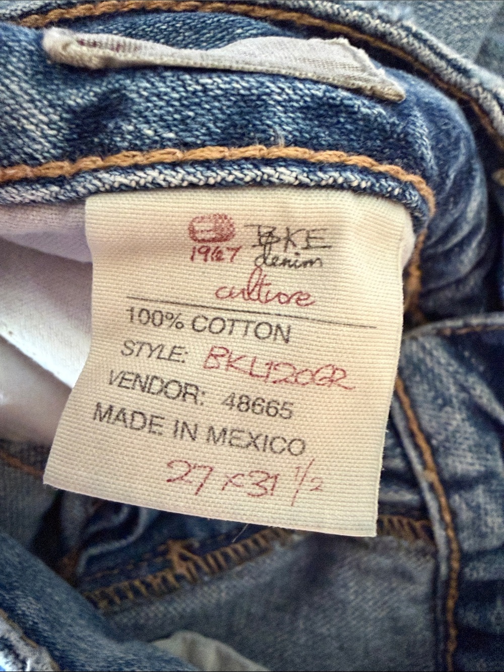BKE Medium Blue Flare Jeans - Picture 4 of 5